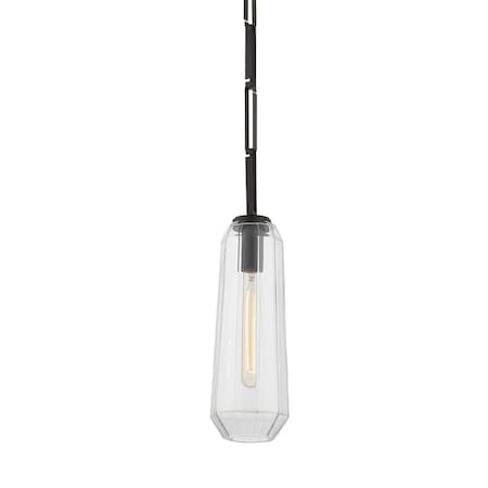 Corbett Lighting Copenhagen 1 Light Pendant 5 In. Black Brass 447-14-BBR