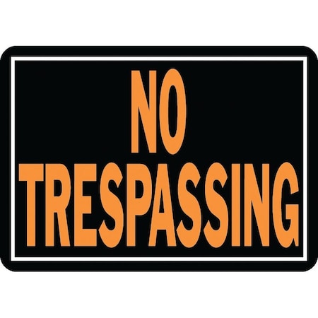 Hy-Ko Sign No Trespassing 10X14 Alum 804