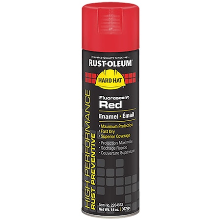 Rust-Oleum Fluorescent Red, Gloss, Oil, 14 oz 2264838