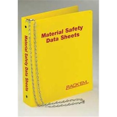 Val-Pak Products RackEm Racks  English MSDS Binder 3 in. Ring - Holds 600 sheets RA299942