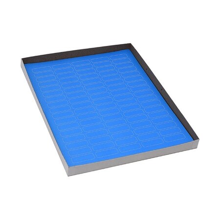 Zoro Select Cyro Label, Blue, Polypropylene, PK20 GRAING-C57