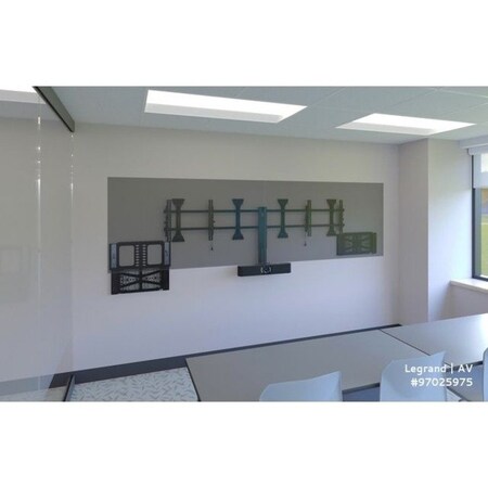 Chief LARGE FUSION MICRO-ADJUSTABLE TILT WALL MOUNT - BLACK - TILT:+2 / -12 DEGREE - D LTM1U