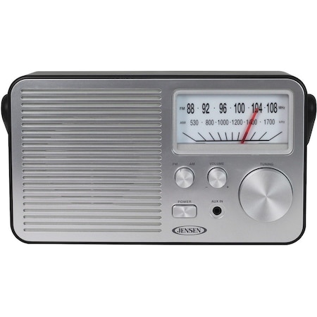 Jensen Portable AM/FM Radio-Black MR-750-BK