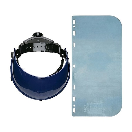 Mcr Safety Faceshield Assemblies, Clear Visor, Polycarbonate, Ratchet Suspension 103540