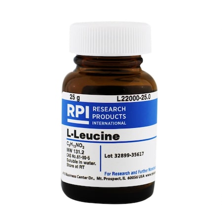 Rpi L-Leucine, 25 Grams L22000-25.0