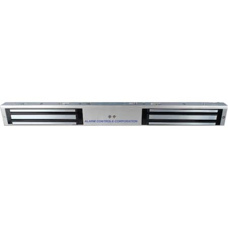 Alarm Controls MagLock, Double Door, US28, Bond & Door Stat Sensor, 12/24 VDC, 600lb 600DLB