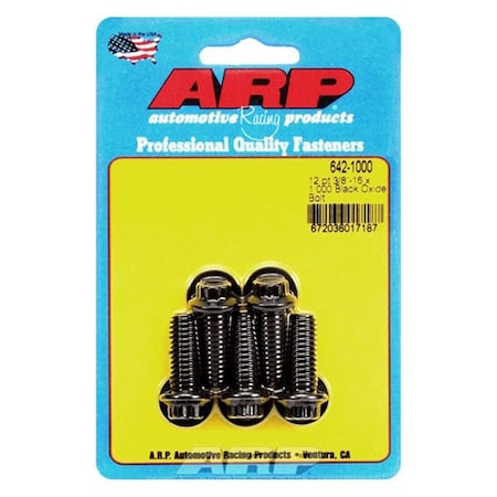 Arp 642-1000 0.37-16 x 1 in. 12 Point Bolt Kit, 5PK ARP642-1000