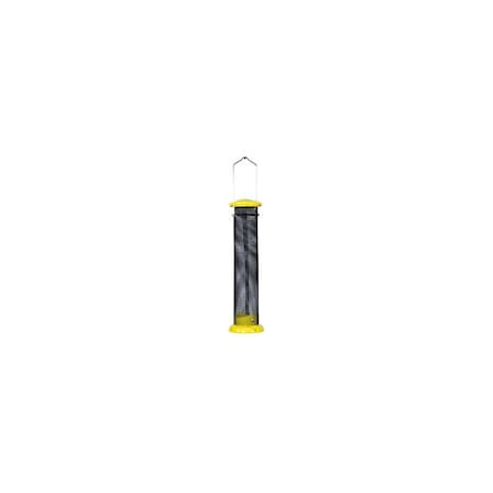 Audubon Bird Feeder Finch 1 lb Aluminum Tube Feeder Yellow NAWLNT