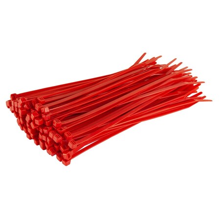 Gtse Red Nylon Zip Ties / Cable Ties - 8in (18lb), 100PK CT8-18-RED-100