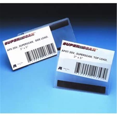 Aigner Index Magnetic Top Load Label Holders, 3 x 5 in., Clear - Pack of 50, 50PK B245641