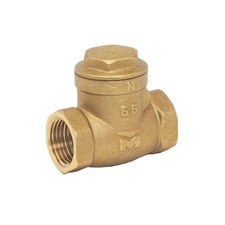 Proline Series Brass 3/4-in FIP x 3/4-in FIP Swing Check Valve 101-004NL