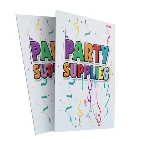 Signmission Party Supplies, 24 inch x 36 Inch Plastic Signs, Corrugated Plastic, 2PK CSB-2436-2PACK-Party Supplies
