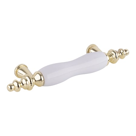 Brixwell Barrel Ceramic Cabinet Bar Drawer Pull For Kitchen And Cabinets Hardware BX462WPB