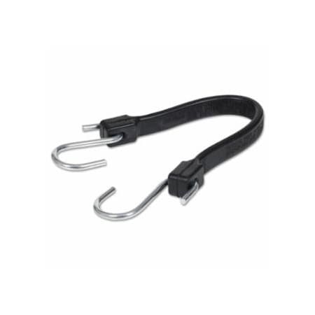 Keeper EPDM Rubber Strap, Zinc-Plated Steel Hooks, 14 in L, 10PK 130-06214