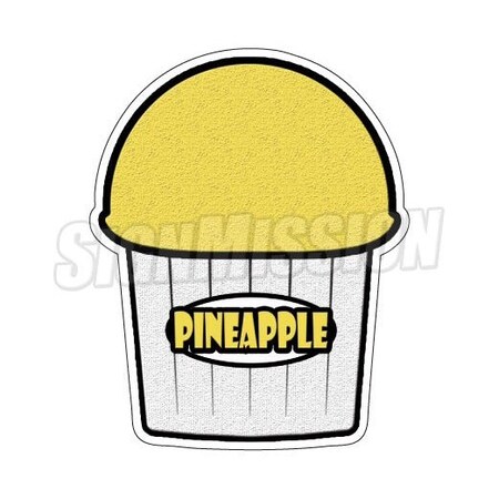 Signmission Pine Apple Flavor, 12 Inch, Vinyl D-Pine Apple Flavor