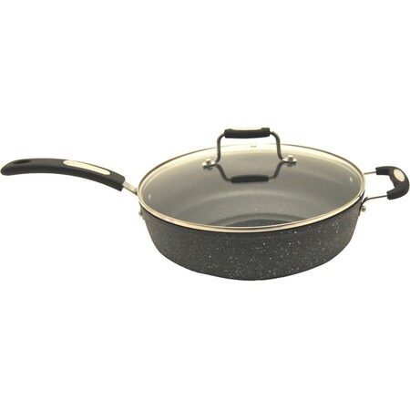 The Rock By Starfrit THE ROCK 11" Deep-Fry Pan with Lid and Bakelite Handles 060705-002-0000