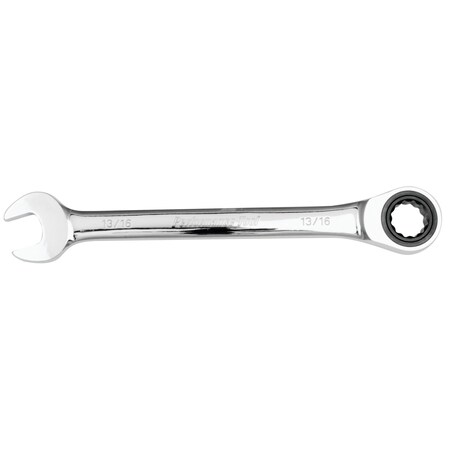 Performance Tool 13/16 in. Ratcheting Wrench, CrV, 100 Gear Teeth, Low Profile Head W30259