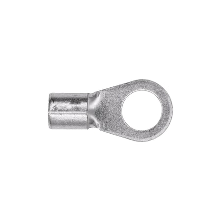 Auveco 6 Gauge 3/8in Stud Ring Terminal Non-Insulating, 25PK 15164