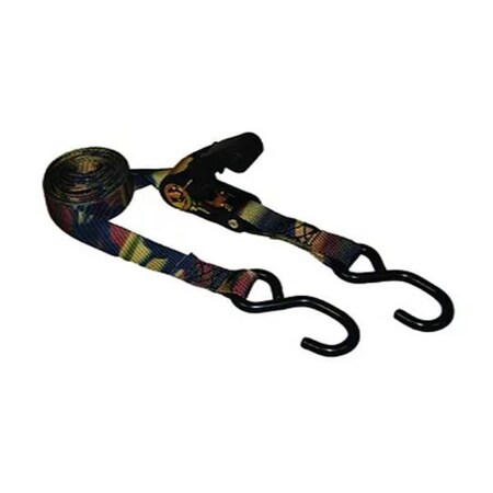 Homepage 1 in. x 15 ft. Camo Ratchet Tie-Down with S-Hooks HO3977355