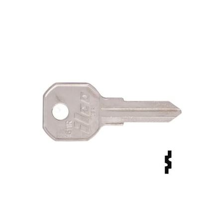 Ilco Unican Gas Cap Lock Key Blanks, 10PK 1611R