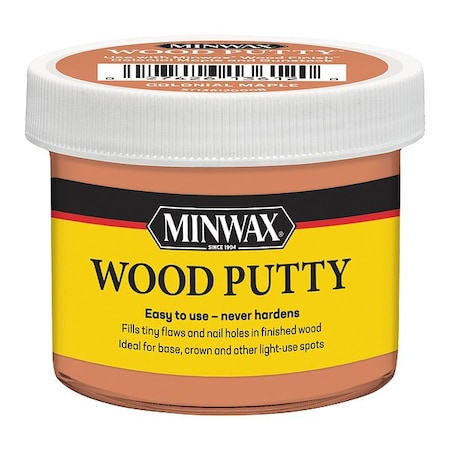 Minwax Wood Putty, Colonial Maple, 3.75 oz, Tub 13612000