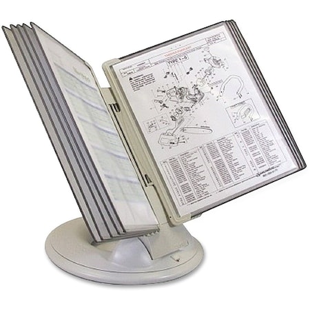 Tarifold Orbital Desk Ref Disposal, 10 Pockets, Gry R281