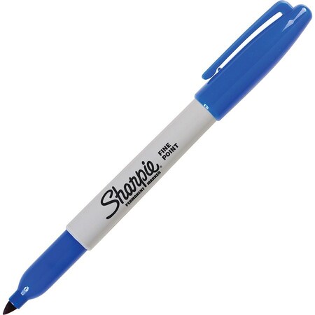 Newell Brands Blue Permanent Marker, 1 mm Fine Tip SAN30003