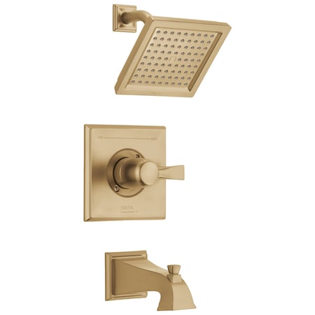 Delta Dryden Monitor 14 Series Tub & Shower Trim In Champagne Bronze T14451-CZ-WE