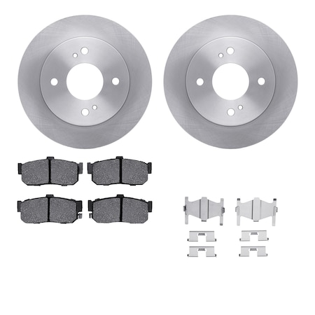 Dynamic Friction Co DFC Brake Rotor with 5000 Brake Pads and Hardware Kit 6512-67252