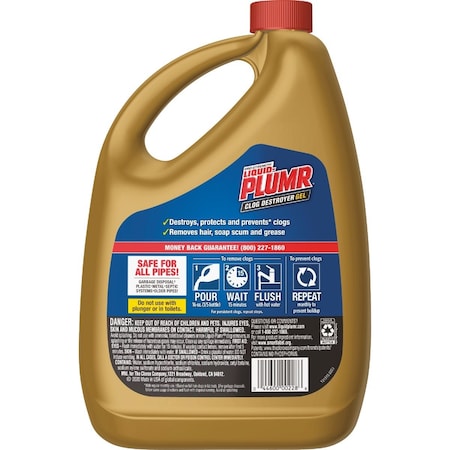 Liquid-Plumr 80 Oz. Pro-Strength Full Drain Clog Destroyer, 2PK 227