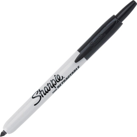 Sanford Sharpie Fine Point Retractable Markers - Black SAN32701