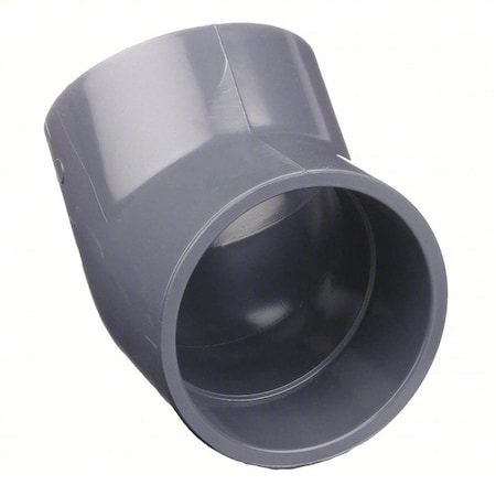 Zoro Select CPVC Elbow, 45 Degrees, Schedule 80, 6" Pipe Size, Socket x Socket 9817-060