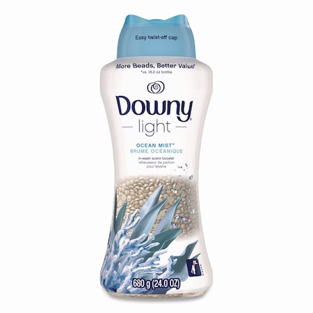 Downy Light In-Wash Scent Booster Beads, Ocean Mist Scent, 24 oz Pour Bottle 08779