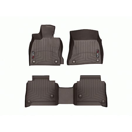 Weathertech Cocoa, Front and Rear Floorliners 4715041-4714552