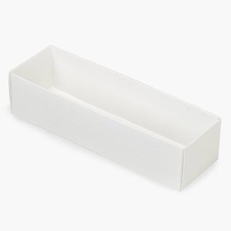 Nashville Wraps White Macaron and Cookie Box Base, 8.25x2.5x2, 100PK MCBSWH