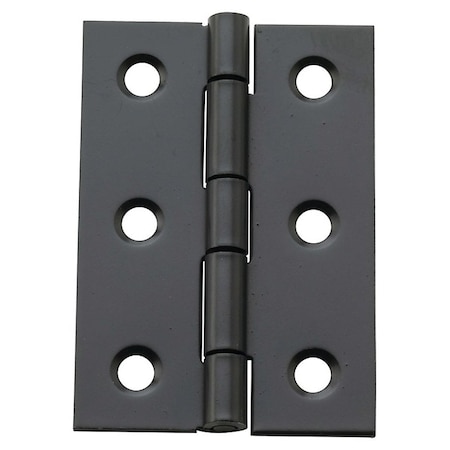 National Hardware Decorative Broad Hinge, 2 in H Door Leaf, 3/64 in Thick Door Leaf, Steel, Oil-Rubbed Bronze N211-021