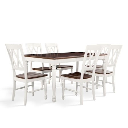 Crosley Shelby 7-Piece Dining Table Set For 6 KF20001-WH