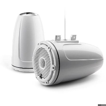 Jl Audio 7.7in Tower Speakers, White Classic Grille, WHITE TWEETER, 93690, 010-03856-00, 2PK 93690/010-03856-00