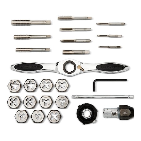 Gearwrench Tap & Die Set, Plug; Taper, 27 82814