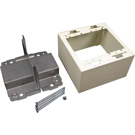 Wiremold Divided Box Fitting, Ivory, Steel V2444D-2N