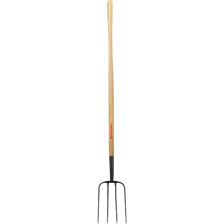 Corona Tools Manure Fork, 4 Tine, 54" Ash Wood Handle FK 72004
