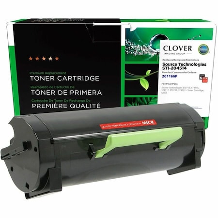 Clover Imaging Group Remanufactured MICR Toner Cartridge for Source Technologies STI-204514 201166P