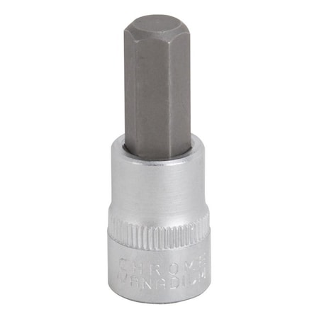 Vulcan Hex Bit Socket, Chrome, 10 mm, 3/8 in Drive, 1-7/8 in OAL 3506009022