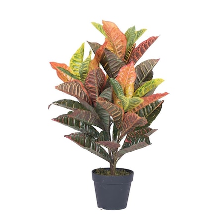 Dare2Decor Real Touch Croton Everyday Tree in Pot - 30 in. DA2675579