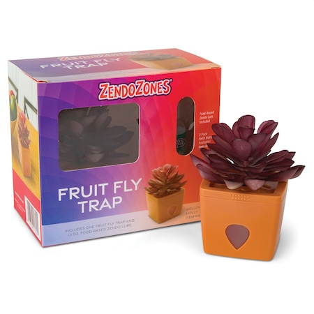 Jt Eaton ZendoZones Fruit Fly Trap, Terracotta Base, Mellow Molly 1820-MM