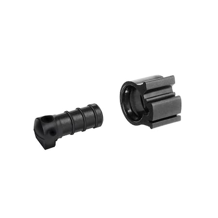 Flair-It Plug with Clamps PEXLock 3/8in PEX X 3/8in D PEX Pair Black 30862