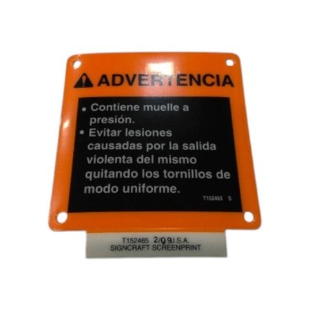 John Deere SAFETY SIGN, OEM T152465