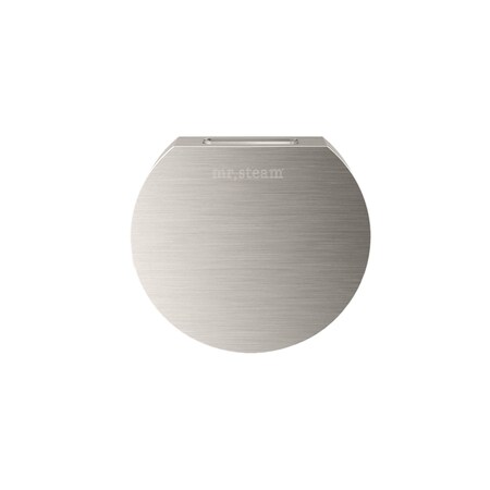 Mr. Steam Designer 3 in. Steamhead with AromaTherapy Reservoir in Round Brushed Nickel 103937BN
