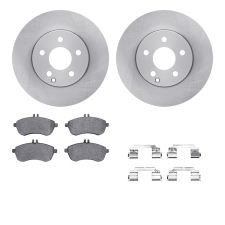 Dynamic Friction Co DFC Brake Rotor with 5000 Brake Pads and Hardware Kit 6512-63424