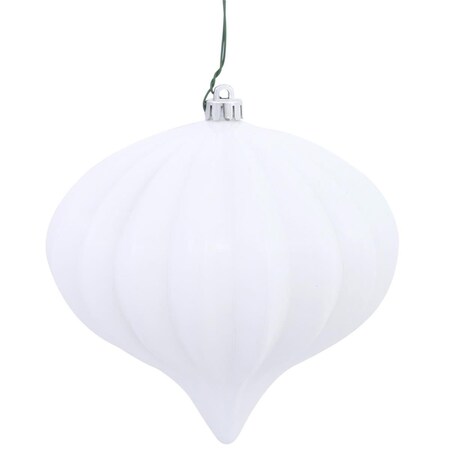 Grandoldgarden 5.7 in. White Shiny Onion UV Drilled, White, 3PK GR2502358